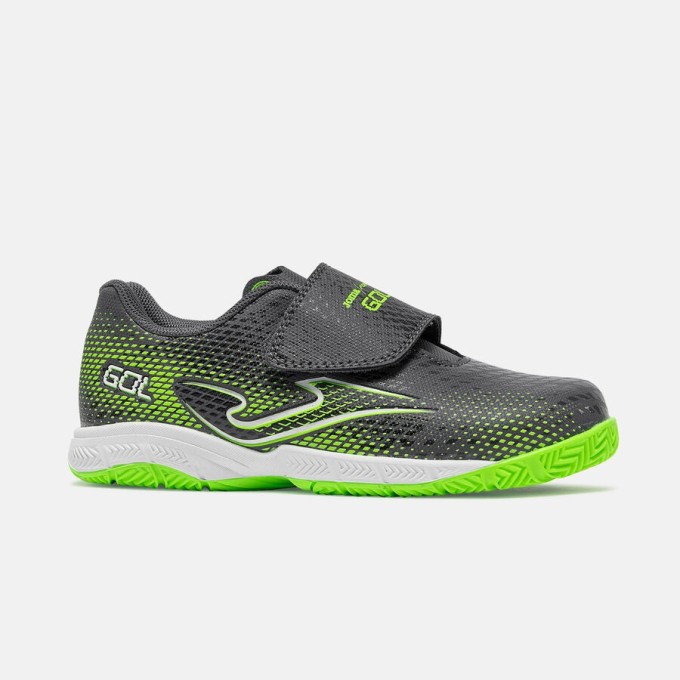 JOMA GOL FUTBOL SALA NIÑO JR 2622 GRIS Y VERDE