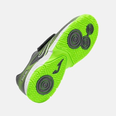 JOMA GOL FUTBOL SALA NIÑO JR 2622 GRIS Y VERDE