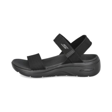 SKECHERS ARCH FIT SANDALIAS MUJER CASUAL GO WALK NEGRA 140874/BBK