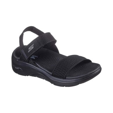 SKECHERS ARCH FIT SANDALIAS MUJER CASUAL GO WALK NEGRA 140874/BBK