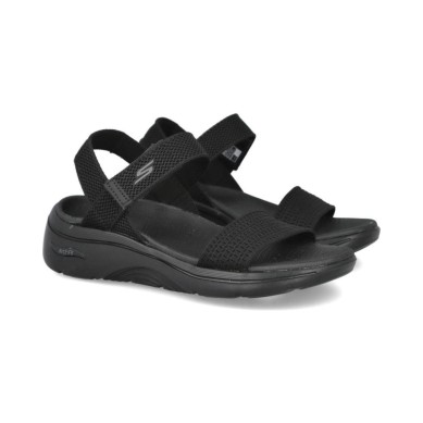 SKECHERS ARCH FIT SANDALIAS MUJER CASUAL GO WALK NEGRA 140874/BBK