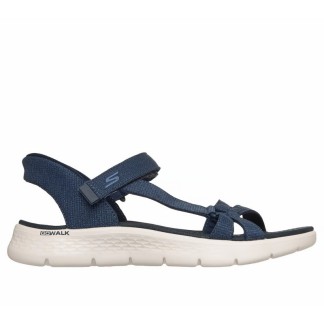 SKECHERS GO WALK FLEX SANDALIA MUJER AZUL SLIP-INS 141481/NVY