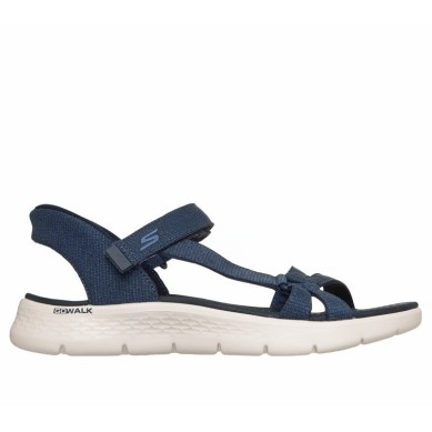 SKECHERS GO WALK FLEX SANDALIA MUJER AZUL SLIP-INS 141481/NVY