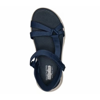 SKECHERS GO WALK FLEX SANDALIA MUJER AZUL SLIP-INS 141481/NVY