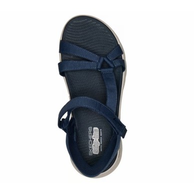 SKECHERS GO WALK FLEX SANDALIA MUJER AZUL SLIP-INS 141481/NVY