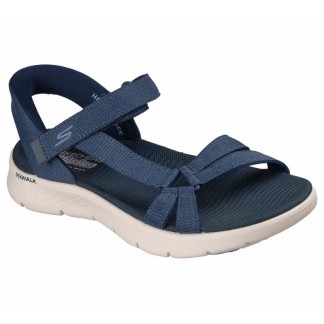 SKECHERS GO WALK FLEX SANDALIA MUJER AZUL SLIP-INS 141481/NVY