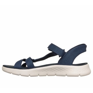 SKECHERS GO WALK FLEX SANDALIA MUJER AZUL SLIP-INS 141481/NVY