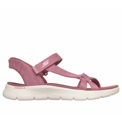 SKECHERS GO WALK FLEX SANDALIA MUJER ROSA SLIP-INS 141481/MVE