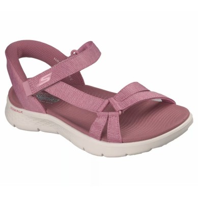SKECHERS GO WALK FLEX SANDALIA MUJER ROSA SLIP-INS 141481/MVE