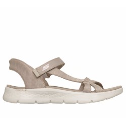 SKECHERS GO WALK FLEX SANDALIA MUJER BEIGE SLIP-INS 141481/TPE