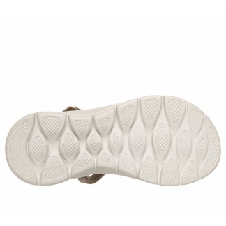 SKECHERS GO WALK FLEX SANDALIA MUJER BEIGE SLIP-INS 141481/TPE