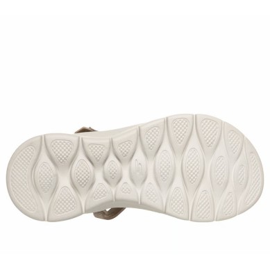 SKECHERS GO WALK FLEX SANDALIA MUJER BEIGE SLIP-INS 141481/TPE