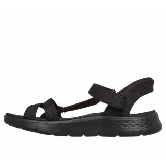 SKECHERS GO WALK FLEX SANDALIA MUJER NEGRA SLIP-INS 141481/BBK