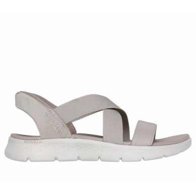 SKECHERS GO WALK FLEX SANDALIA MUJER BEIGE SLIP-INS 141489/TPE
