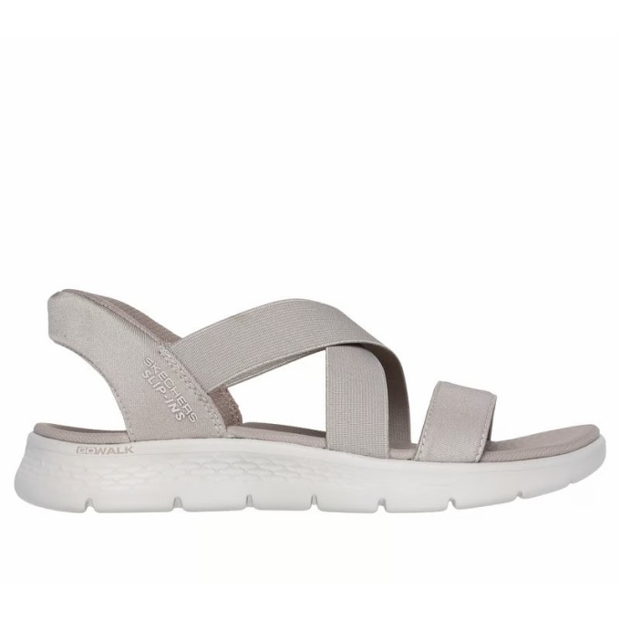 SKECHERS GO WALK FLEX SANDALIA MUJER BEIGE SLIP-INS 141489/TPE