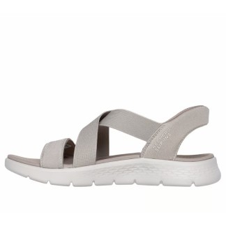 SKECHERS GO WALK FLEX SANDALIA MUJER BEIGE SLIP-INS 141489/TPE