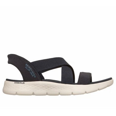 SKECHERS GO WALK FLEX SANDALIA MUJER AZUL MARINO SLIP-INS 141489/NVY
