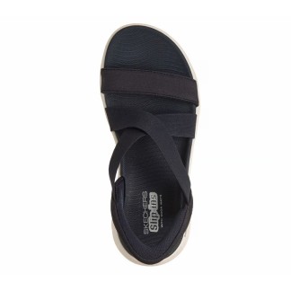 SKECHERS GO WALK FLEX SANDALIA MUJER AZUL MARINO SLIP-INS 141489/NVY
