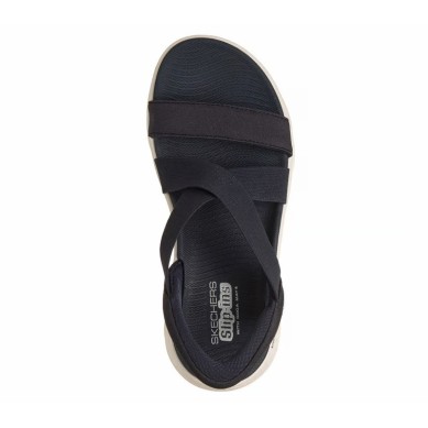 SKECHERS GO WALK FLEX SANDALIA MUJER AZUL MARINO SLIP-INS 141489/NVY