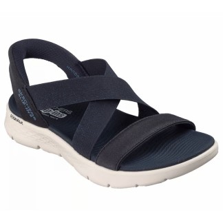 SKECHERS GO WALK FLEX SANDALIA MUJER AZUL MARINO SLIP-INS 141489/NVY