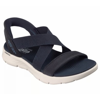 SKECHERS GO WALK FLEX SANDALIA MUJER AZUL MARINO SLIP-INS 141489/NVY