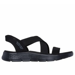 SKECHERS GO WALK FLEX SANDALIA MUJER NEGRA SLIP-INS 141489/BBK