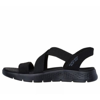 SKECHERS GO WALK FLEX SANDALIA MUJER NEGRA SLIP-INS 141489/BBK