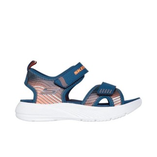 SKECHERS MICROSPEC SANDALIAS NIÑO COMODA AZUL 407034L NVOR