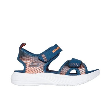 SKECHERS MICROSPEC SANDALIAS NIÑO COMODA AZUL 407034L NVOR