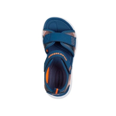 SKECHERS MICROSPEC SANDALIAS NIÑO COMODA AZUL 407034L NVOR