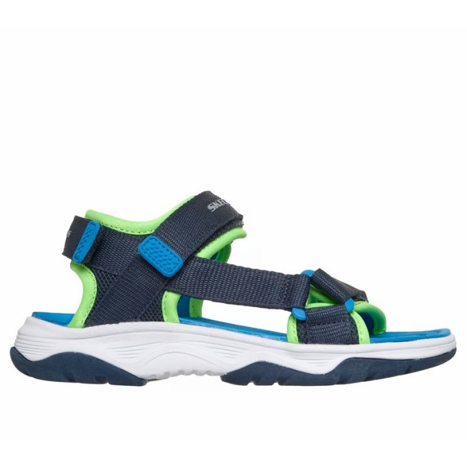 SKECHERS MICROSPEC SANDALIAS NIÑO COMODA AZUL 407013L NVBL
