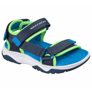 SKECHERS MICROSPEC SANDALIAS NIÑO COMODA AZUL 407013L NVBL