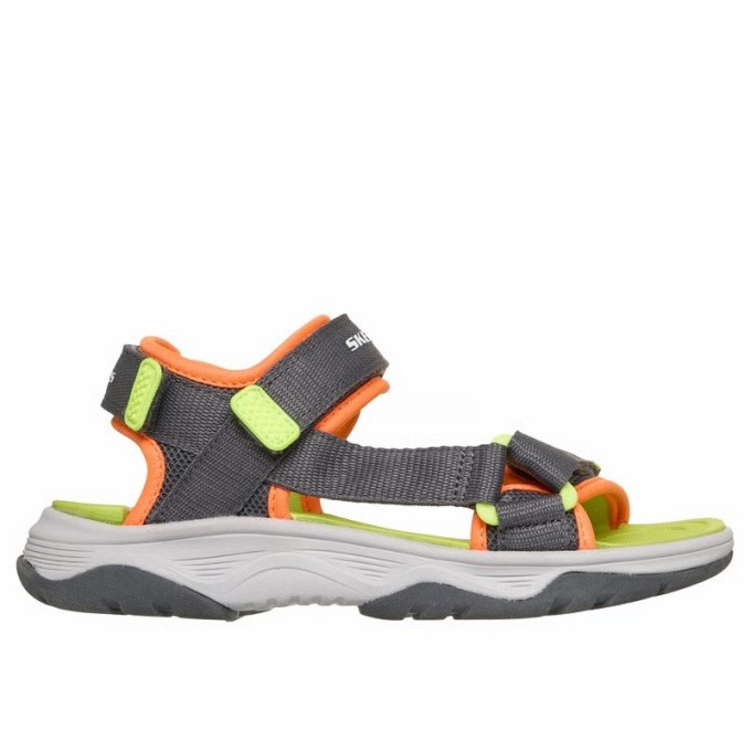 SKECHERS MICROSPEC SANDALIAS NIÑO COMODA GRIS 407013L CCOR