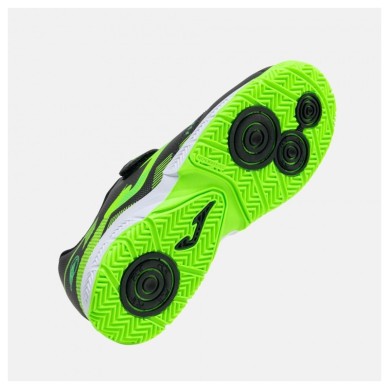 JOMA POWERFULL ZAPATILLAS  FUTBOL SALA NIÑO NEGRO Y VERDE JR2601