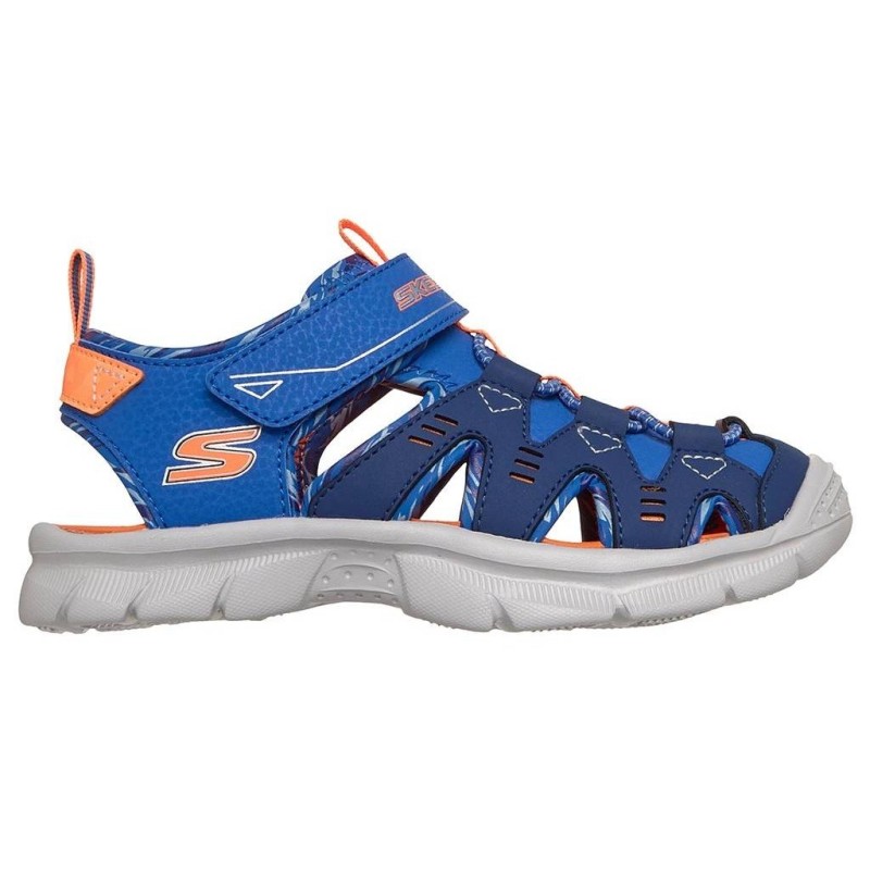 SKECHERS DUAL SANDALIAS NINO CERRADAS AZUL 407015L BLOR