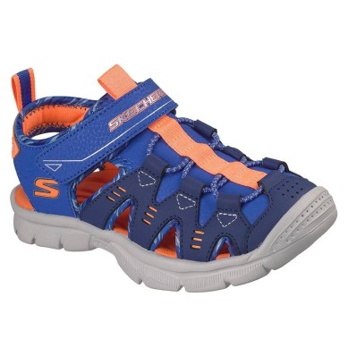 SKECHERS DUAL SANDALIAS NINO CERRADAS AZUL 407015L BLOR