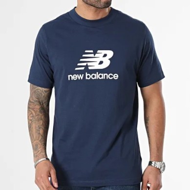 CAMISETA NEW BALANCE HOMBRE MANGA CORTA AZUL  MT41502NNY