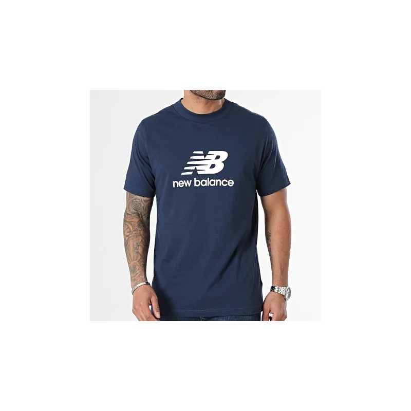 CAMISETA NEW BALANCE HOMBRE MANGA CORTA AZUL  MT41502NNY