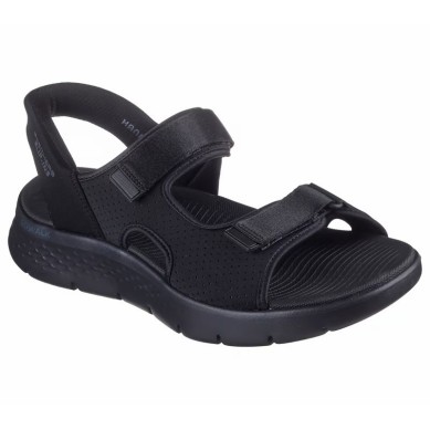 SANDALIAS SKECHERS SLIP-INS HOMBRE GO WALK FLEX-NO MANOS 229210/BKLM NEGRA
