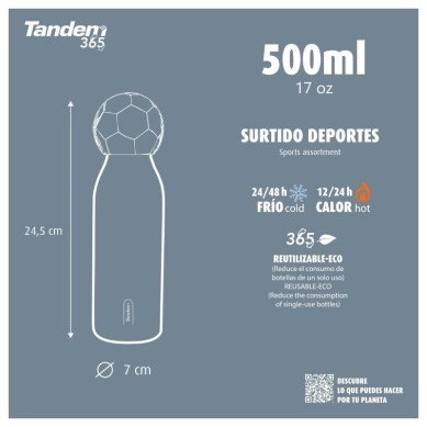 BOTELLA TÉRMICA RUDBY 500ML 613118