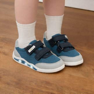 BRINCO BAREFOOT ZAPATILLAS NIÑO LUCES AZUL 030038