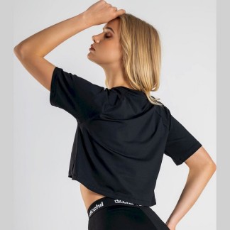 DITCHIL CROP T-SHIRT EVASION CAMISETA MUJER NEGRA TS2161 900