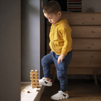 BRINCO BAREFOOT ZAPATILLAS NIÑO LUCES AZUL 030021