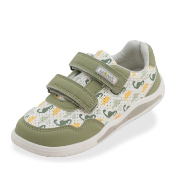 BRINCO BAREFOOT ZAPATILLAS NIÑO LUCES VERDE 030014