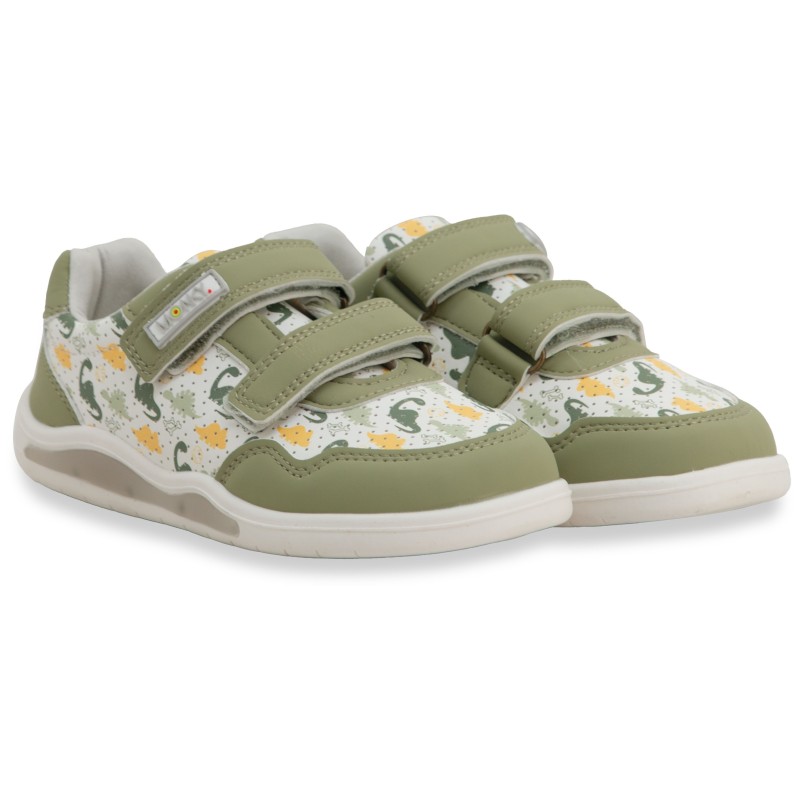 BRINCO BAREFOOT ZAPATILLAS NIÑO LUCES VERDE 030014
