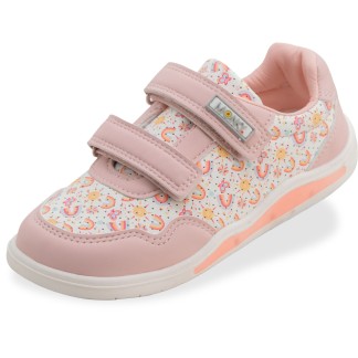 BRINCO BAREFOOT ZAPATILLAS NIÑO LUCES ROSA '030007