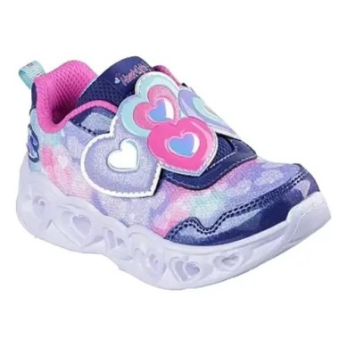SKECHERS LOVIN REFLECTION ZAPATILLA LUCES NIÑA MORADA 302693N/NVHP