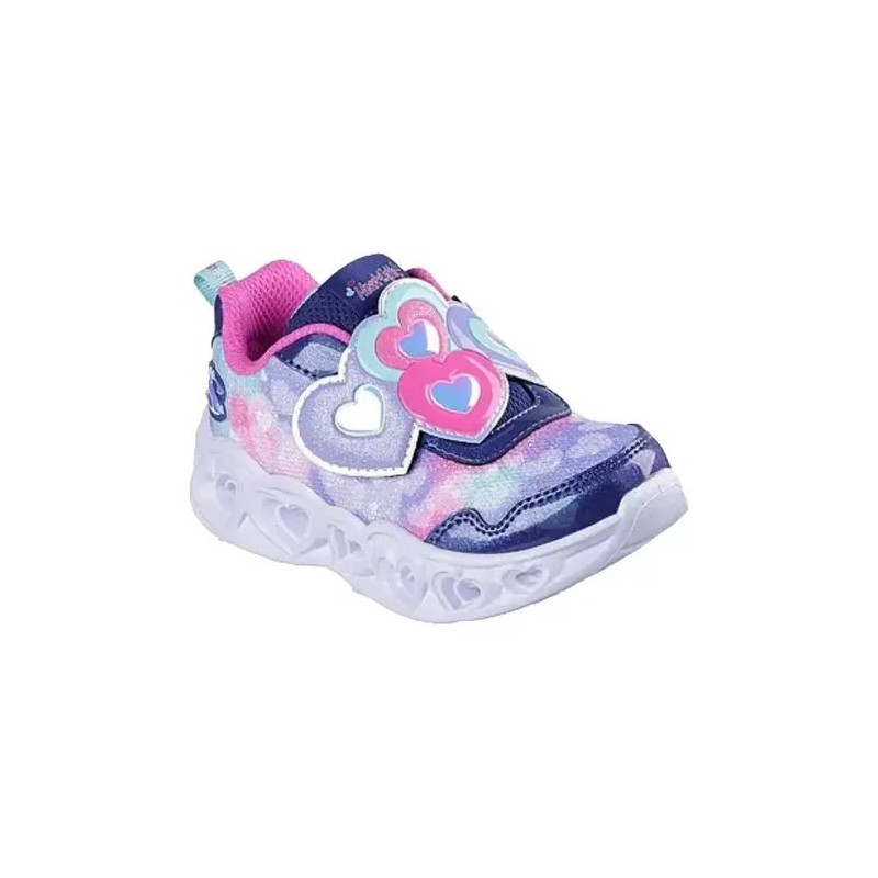 SKECHERS LOVIN REFLECTION ZAPATILLA LUCES NIÑA MORADA 302693N/NVHP