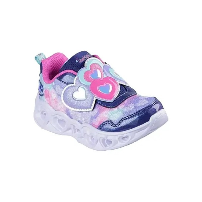 SKECHERS LOVIN REFLECTION ZAPATILLA LUCES NIÑA MORADA 302693N/NVHP