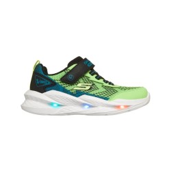 SKECHERS LUCES  ZAPATILLA NIÑO VERDE METEOR 401490L/LMBK